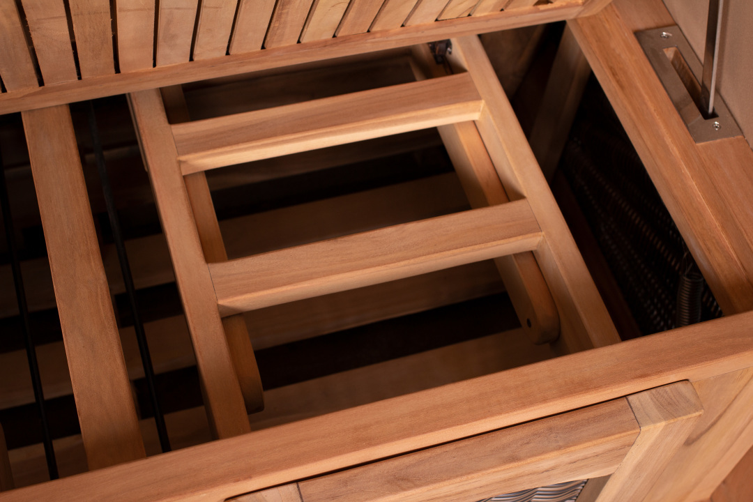 Strandkorb Rantum Teak PE grey Dessin 58...